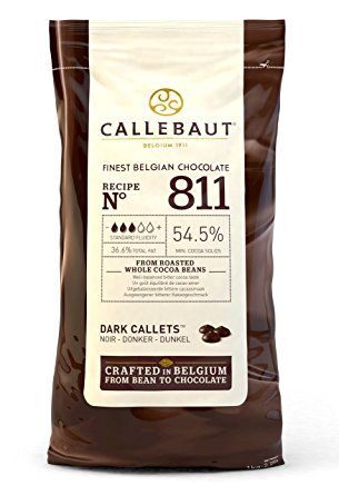 Callebaut темный шоколад 54,5%, 2,5кг