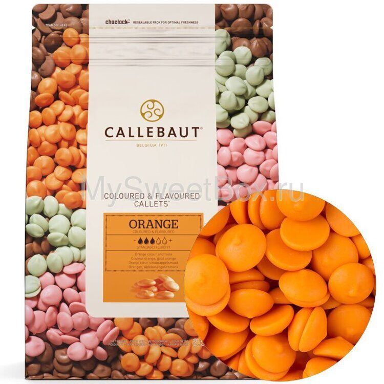 Callebaut  шоколад со вкусом апельсина, 100гр